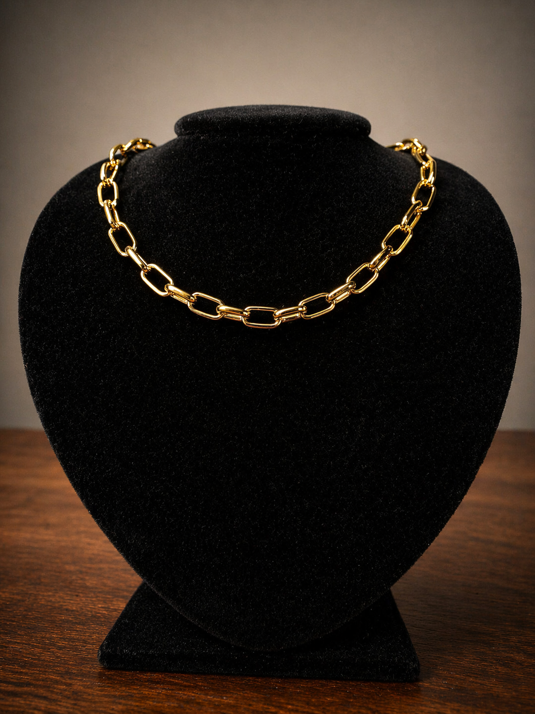 Colar FEMININO Chocker OURO 18k
